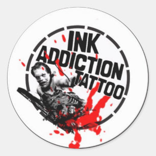 ink_verslaving_knop_idee1 ronde sticker