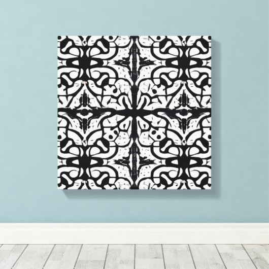 Inkblot Canvas Afdruk (Insitu (Houten vloer))