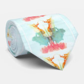 Inkblot Neckties (kaart 9) Stropdas (Opgerold)
