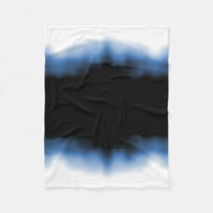 Inkblot Ombre Blue Fleece Deken