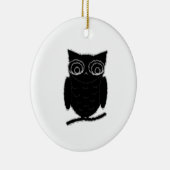 Inkblot Owl Keramisch Ornament (Rechts)
