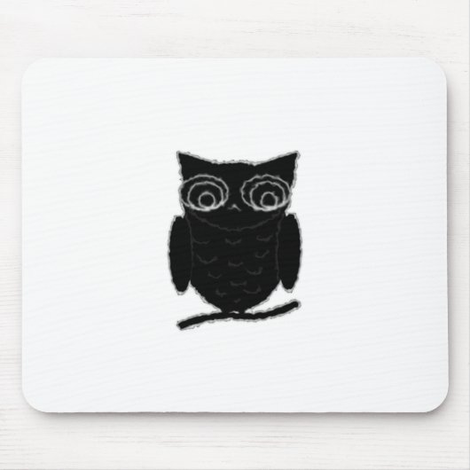 Inkblot Owl Muismat (Voorkant)