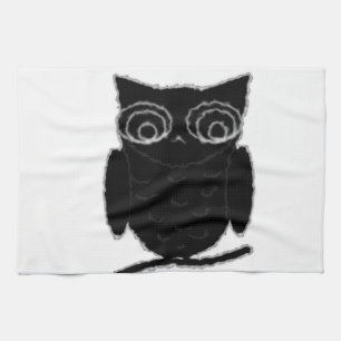 Inkblot Owl Theedoek