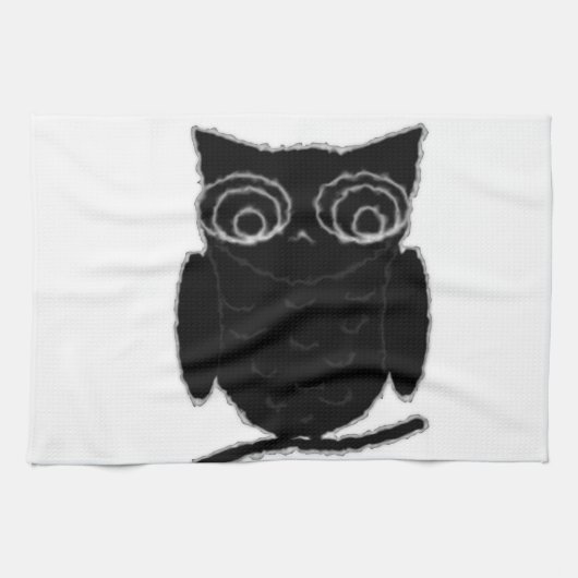 Inkblot Owl Theedoek (Horizontaal)