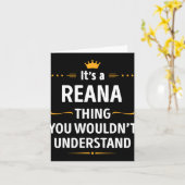 Inked Creation - Its A Reana Thing You Wouldn't Un Kaart (Gele Bloem)