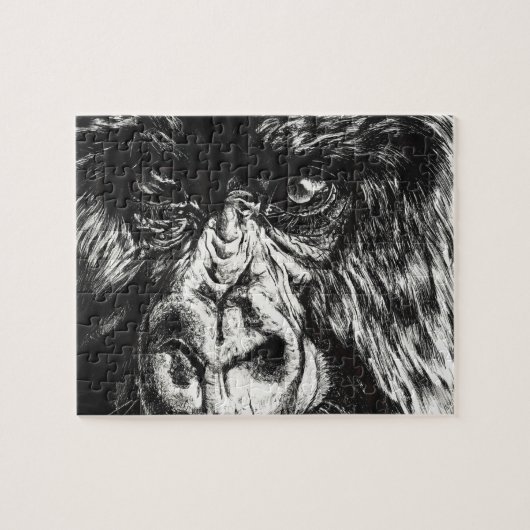 Inked Gorilla Puzzle Legpuzzel (Horizontaal)