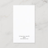 Inked Poppies Logo Earring Display Visitekaartje (Achterkant)