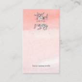 Inked Poppies Logo Earring Display Visitekaartje (Voorkant)