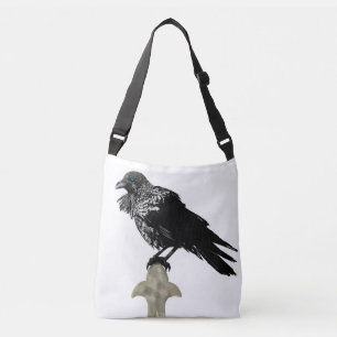 Inked Raven Crossbody Tas