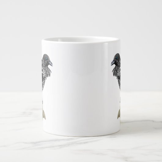 Inked Raven Extra Grote Beker (Voorkant)