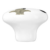 Inked Raven Keramische Knop (Zijkant)