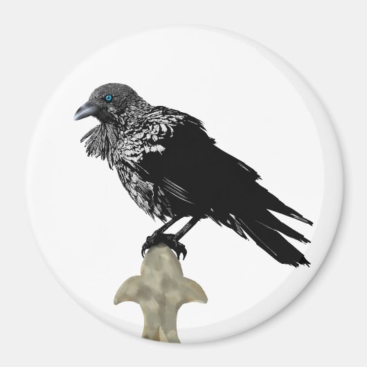 Inked Raven Magneet (Voorkant)