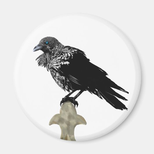 Inked Raven Magneet (Voorkant)