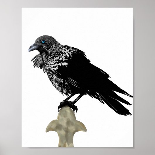 Inked Raven Poster (Voorkant)