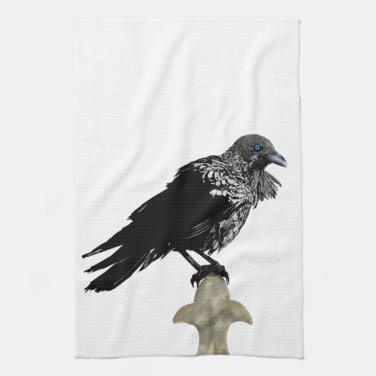 Inked Raven Theedoek (Verticaal)