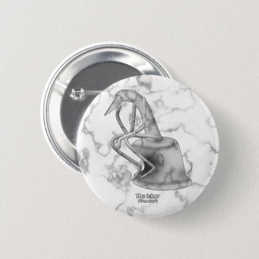 Inker ("Pen") - Ronde Button 5,7 Cm (Voorkant /achterkant)