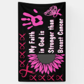 Inkleuren Faith Borstkanker Overlevende banner ide (Verticaal)