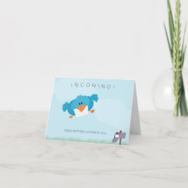 Inkomende verjaardagswensen kaart