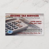 Inkomstenbelasting Visitekaartjes (Voorkant)