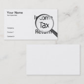 Inkomstenbelastingspecialist Visitekaartje (Voorkant / Achterkant)