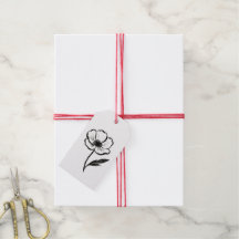 Inkt Anemoon Minimalistische Bloem Kwaststreek Kun