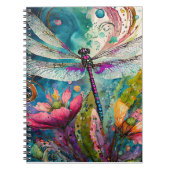 Inkt en Pen Waterverf Dragonfly Spiral Notitieboek (Voorkant)
