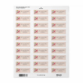 Inkt en Quill Adresetiketten Etiket (Full Sheet)