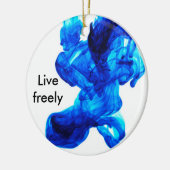 Inkt en Quill kerstversiering Keramisch Ornament (Links)