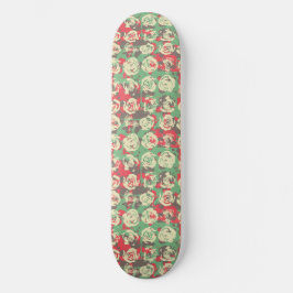 Inkt en Rozen Harmony - Naadloze Patroon Skateboard
