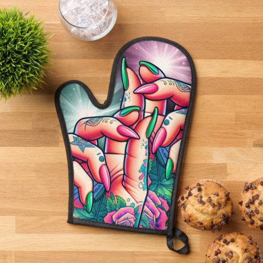 Inkt Helpende Handen Ovenwant (Top down)