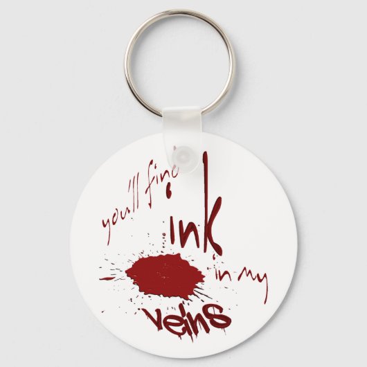 Inkt in mijn Veins Basic-Sleutelhanger Sleutelhanger (Voorkant)