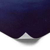 Inkt in water Abstracte fotografie Poster (Hoek)