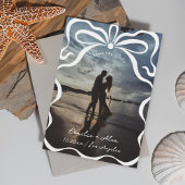 Inkt linten en strikken foto save the date