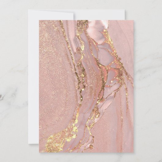 inkt marmer | meisje eerste communie kaart (Achterkant)