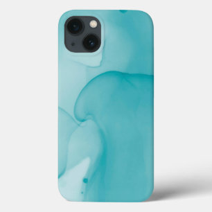 Inkt met hedendaagse blauwe Waterverf alcohol iPhone 13 Hoesje