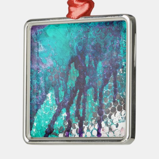 Inkt morst metalen ornament (Links)