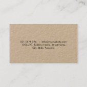 Inkt pen en papier visitekaartje (Achterkant)