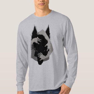 Inkt Talking Fantasy V05 ZWARTE WOLF T-shirt