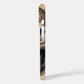 Inkt tekening van een schedel op perkament deksel Case-Mate iPhone case (Achterkant / Links)