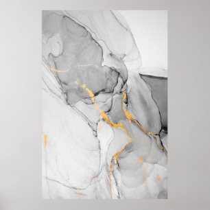 Inkt, verf, abstract. Sluiting van het schilderij Poster