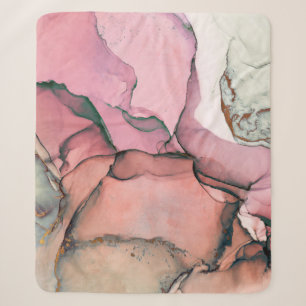 Inkt, verf, abstract. Sluiting van het schilderij Sherpa Deken