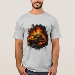 Inktanktop met militaire explosie – Kunst T-Shirt