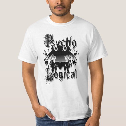 inktbloktest zoals waargenomen bij een gewijzigde t-shirt (Voorkant)