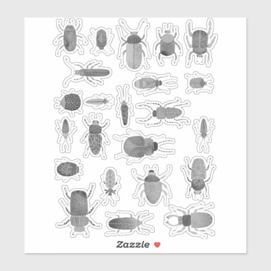 Inktbundels en snijdsels sticker (Vel)