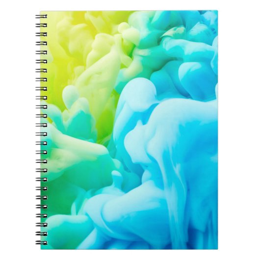 Inktdruppel in waterachtergrond, achtergrond, dr notitieboek (Voorkant)