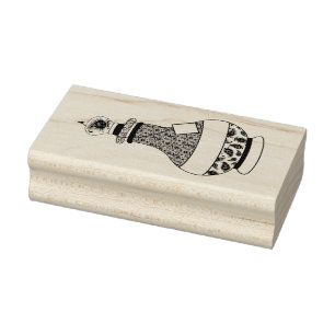 inktflessenstaal rubberstempel