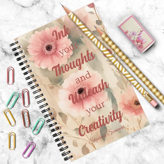 Inktgedachten Ontsluiten Creatieve Inspiratie Volw Notitieboek