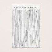 Inktlijnen voor Ketting juwelen-beeldschermkaart Visitekaartje (Voorkant)