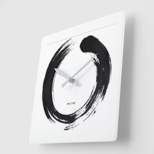 Inktpenseel Uw tijd - Klok (Hoek)