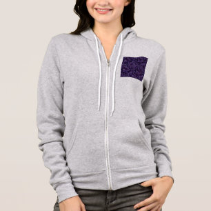 Inktpot Blauwe Kasseien Patchwork Terrazzo Patroon Hoodie